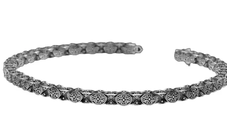 925 Sterling Silver Bracelet with cross chain of any length 327