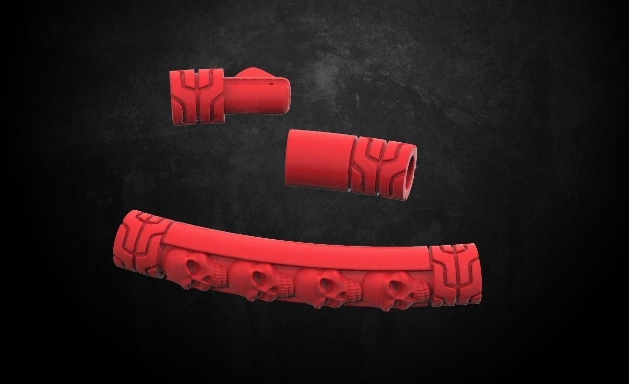 925 Sterling Silver Bracelet with skulls under the skin with a lock 157 - Image 9