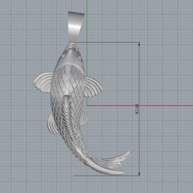 Fish 925 Sterling Silver pendant carp caught - Image 4