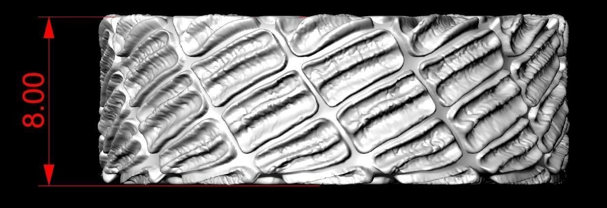 Many sizes 925 Sterling Silver Ring male crocodile skin 118 - Image 7