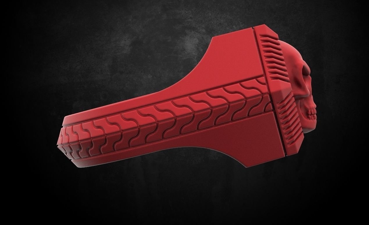 Mens 925 Sterling Silver ring with a skull in a new version 162 - Image 8