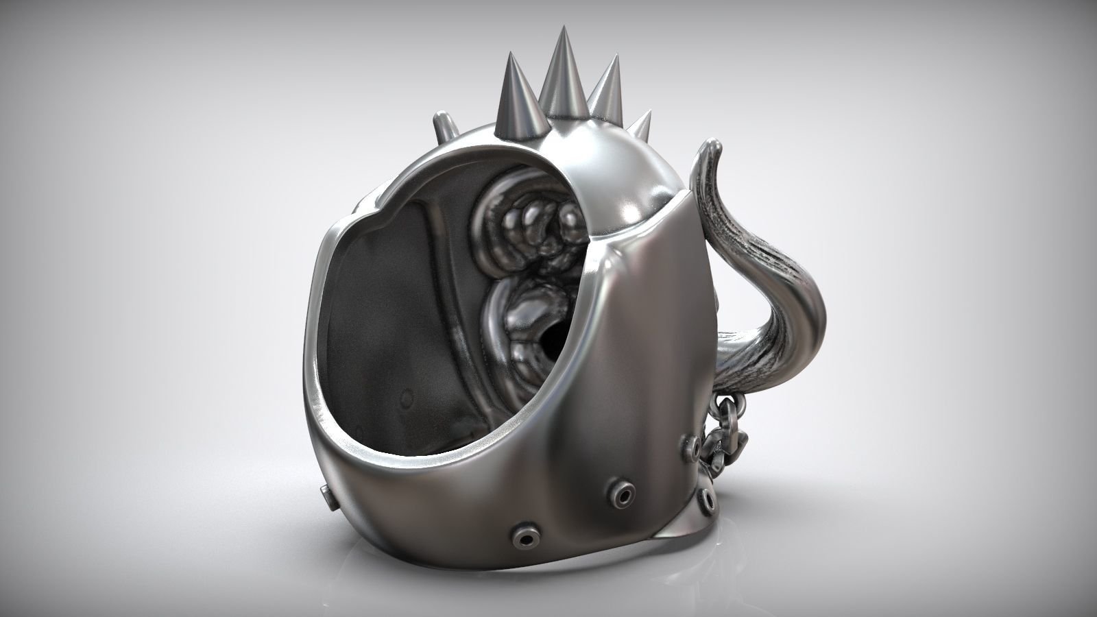 Motorhead Warpig Skull Metal Band 925 Sterling Silver Ring - Image 7