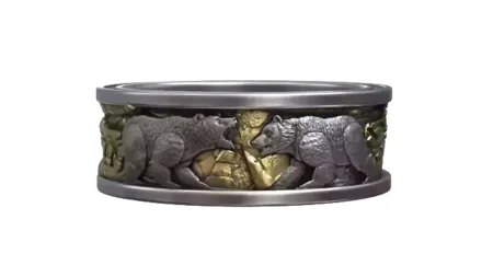 Nordic Viking Polar Bear Wedding Band