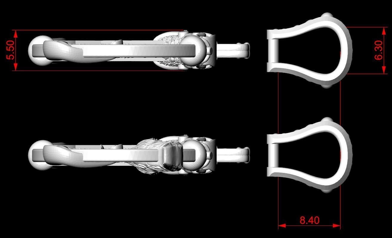 925 Sterling Silver Pendant hammer with patterns there is a variant with ravens 292 - Image 9