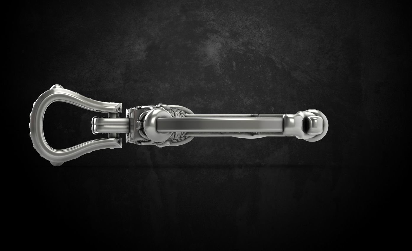 925 Sterling Silver Pendant hammer with patterns there is a variant with ravens 292 - Image 6