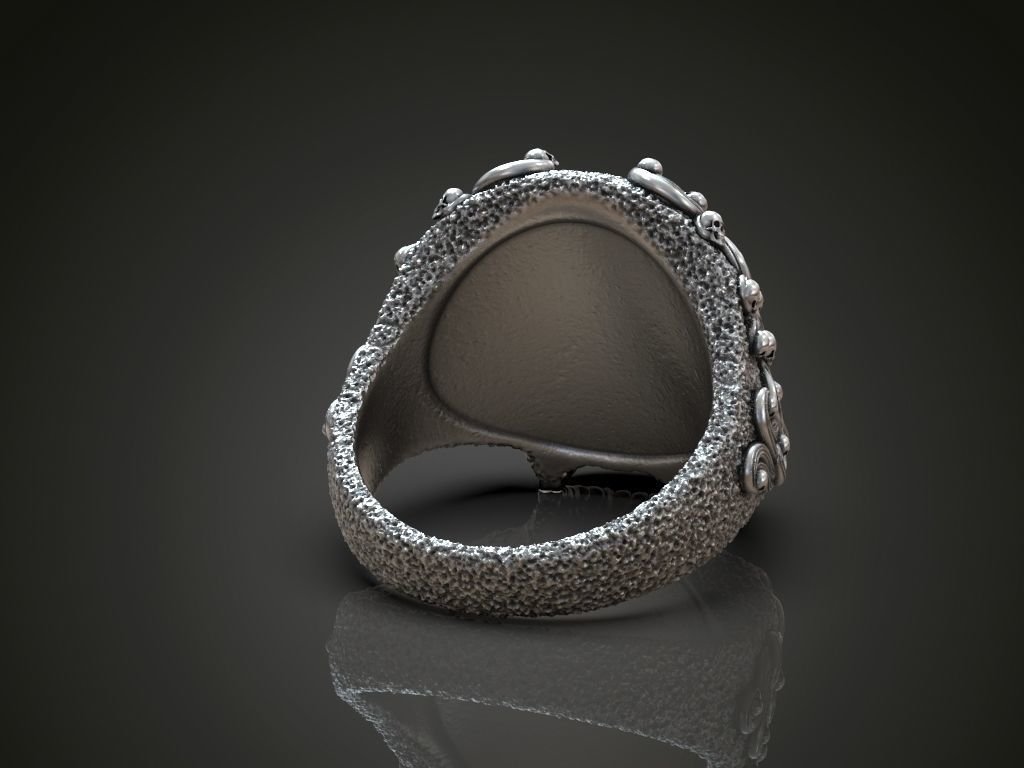 925 Sterling Silver Ring for men Skull Patterns - Image 4