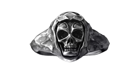 925 Sterling Silver Ring for skull for bikers 63