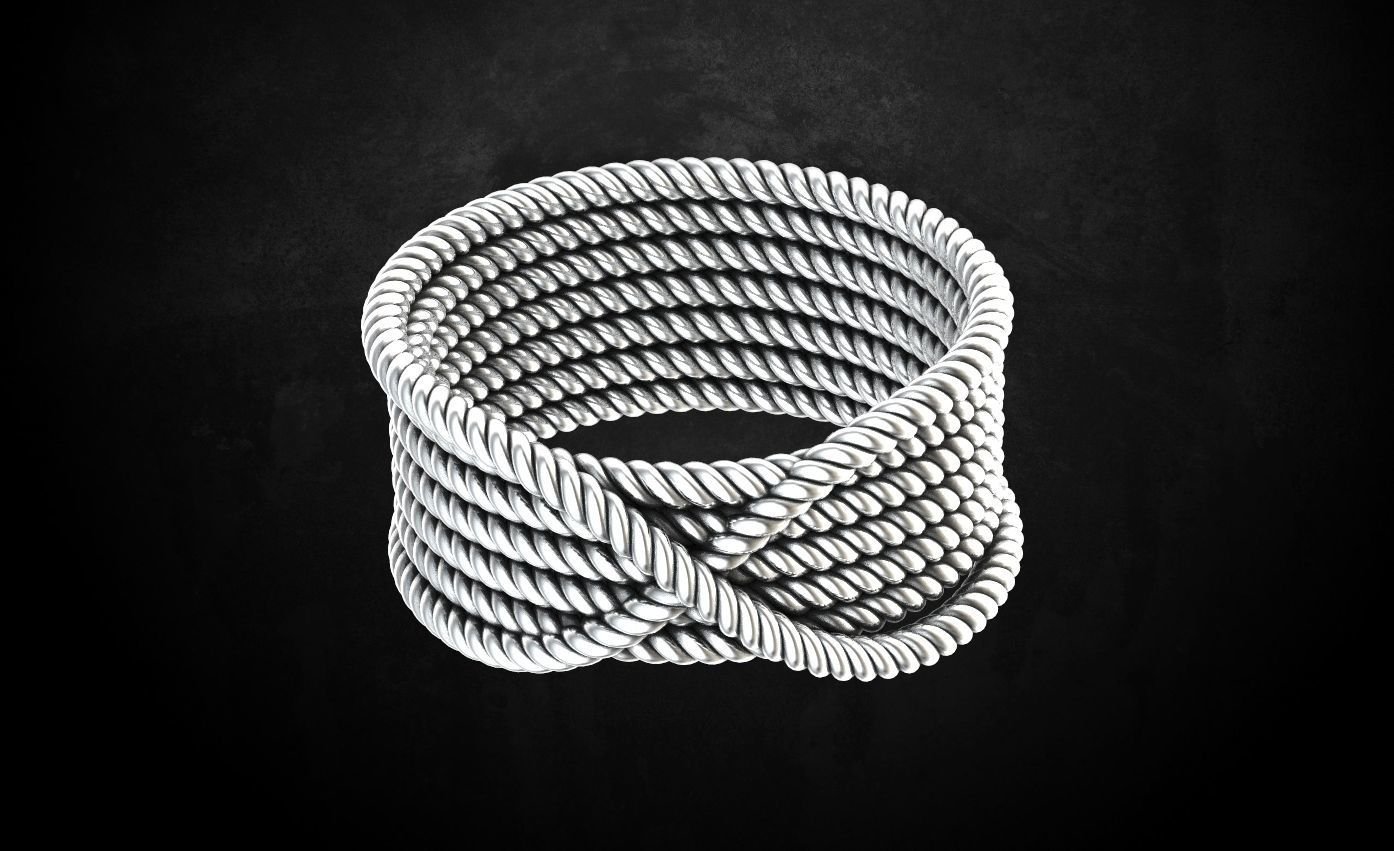 925 Sterling Silver Ring ropes - Image 4