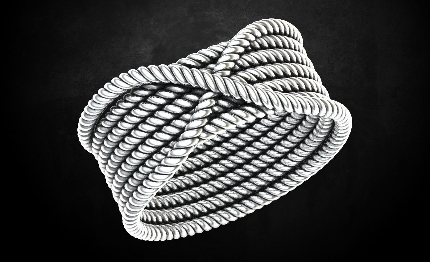 925 Sterling Silver Ring ropes - Image 2