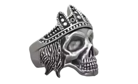 925 Sterling Silver Ring skull with crown many sizes with 6-13 207