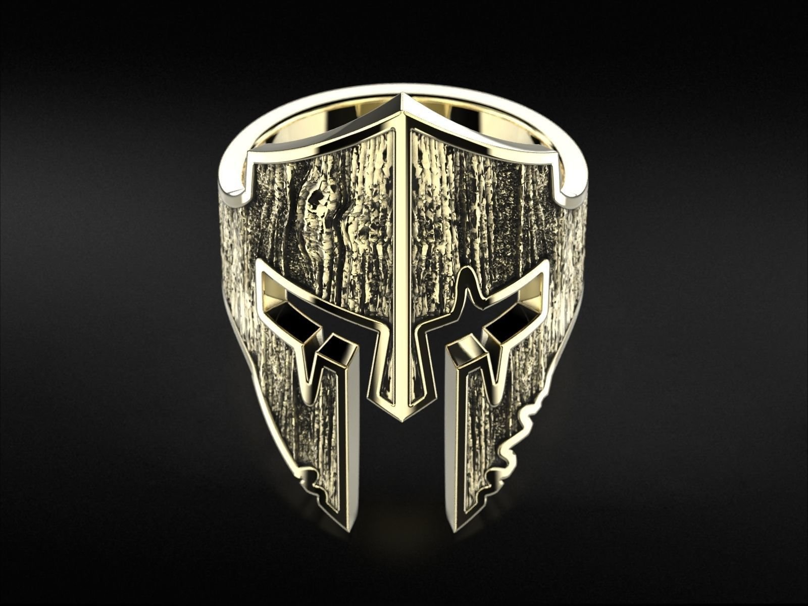 925 Sterling Silver Ring Spartan warrior helmet 795 - Image 4