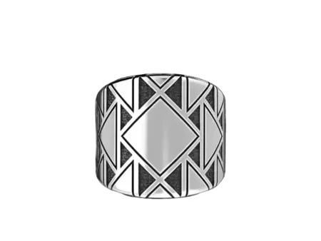 Stylish mens 925 Sterling Silver Ring