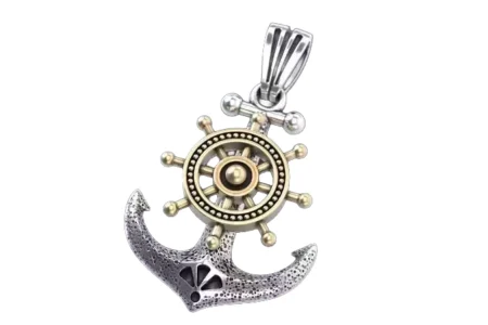 Stylish 925 Sterling Silver pendant in the form of an anchor 301