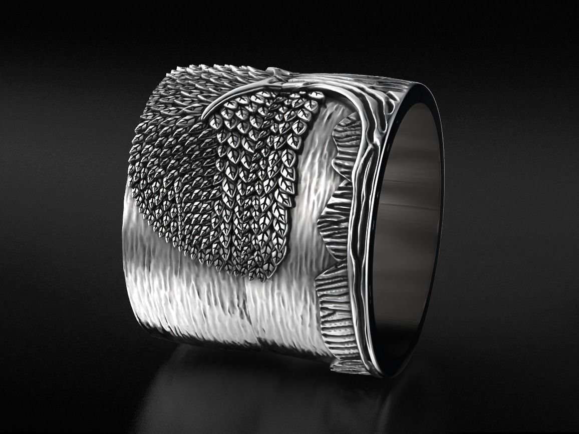 Stylish 925 Sterling Silver ring for a couple of lovers with the tree of life 530 - Image 3