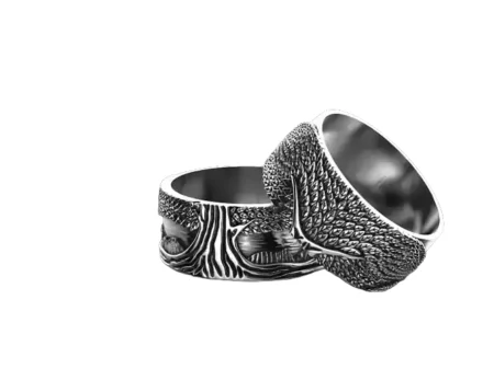 Stylish 925 Sterling Silver ring for a couple of lovers with the tree of life 530