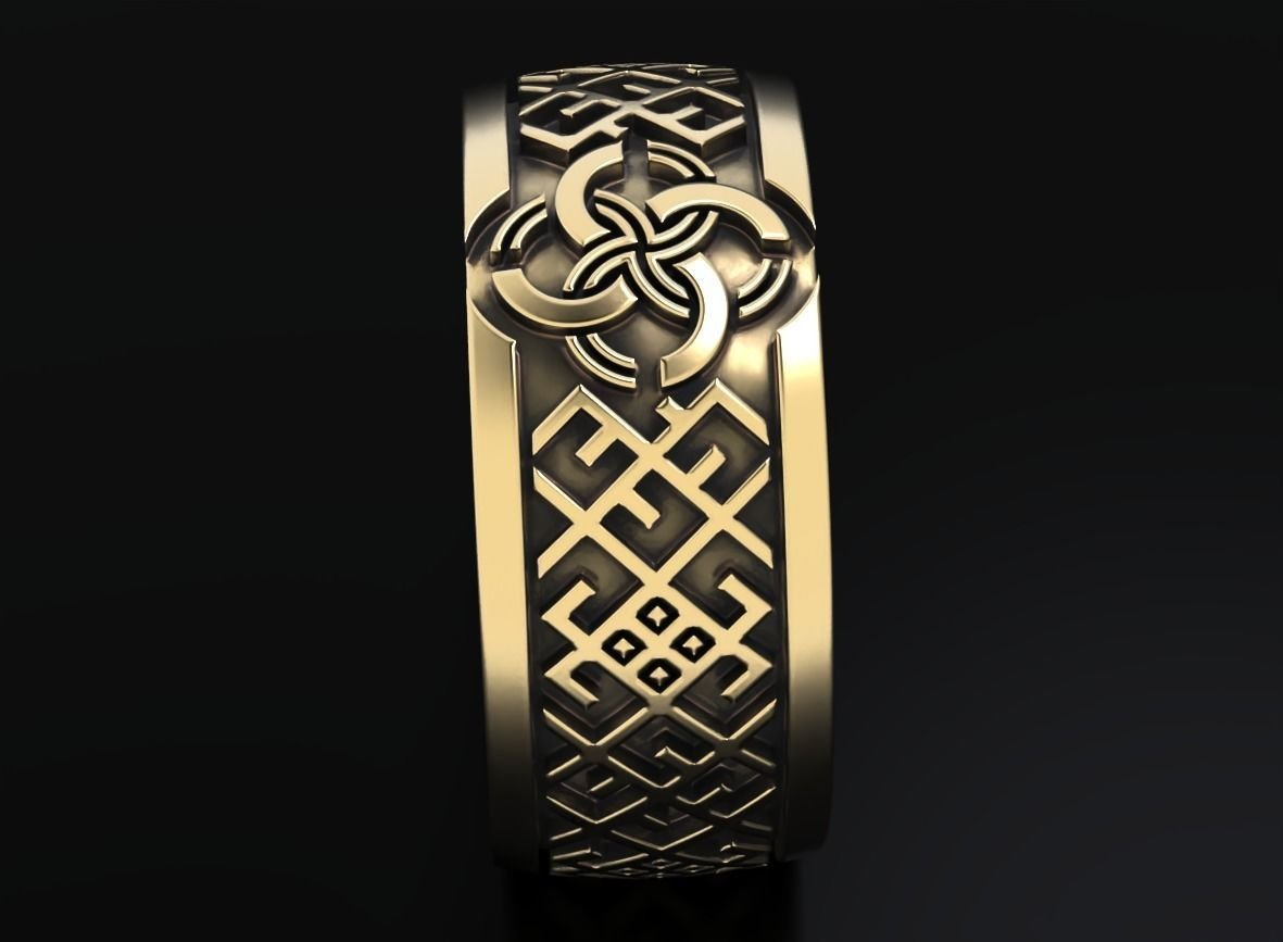 Stylish 925 Sterling Silver ring with a Celtic wedding pattern 502 - Image 6