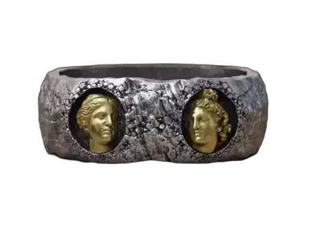 Wedding pair rings greek sculptures antique