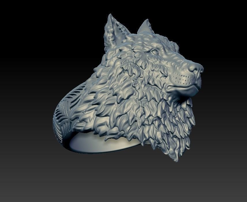 Wolf head 925 Sterling Silver ring mens womens - Image 6