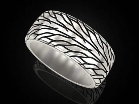 Car tires 925 Sterling Silver ring protector version 3