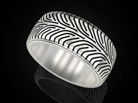 Car tires 925 Sterling Silver ring protector version 6