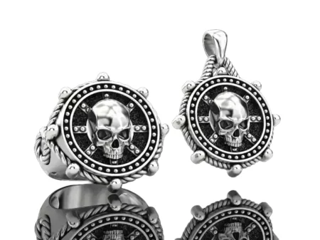 Collection Ships rudder and skull