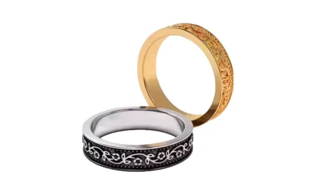 flower pattern wedding 925 Sterling Silver ring