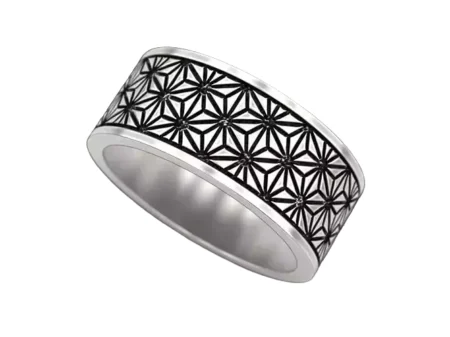 Geometric paterns 925 Sterling Silver Ring V2