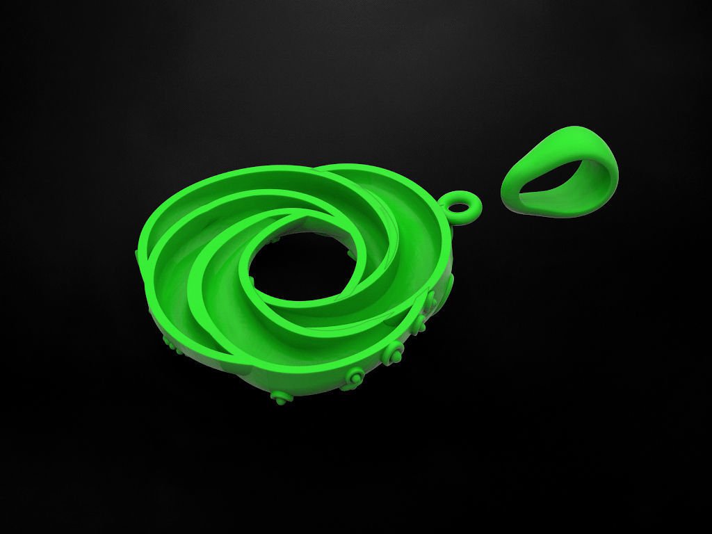 Interlocking circle 925 Sterling Silver necklace - Image 5