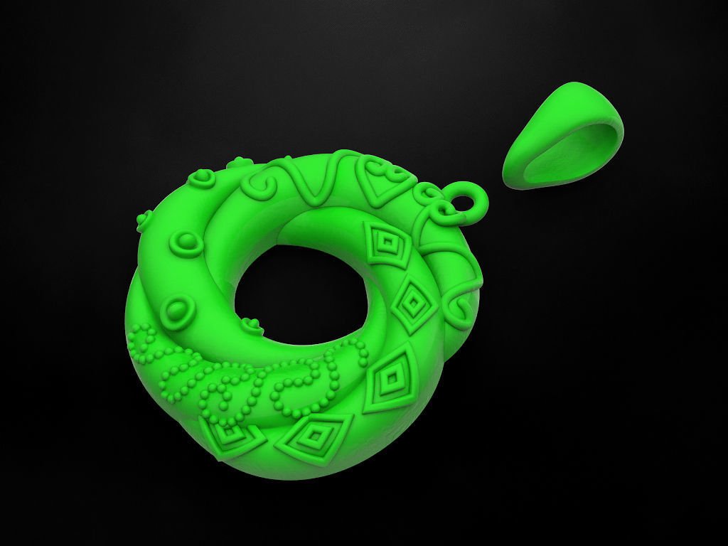 Interlocking circle 925 Sterling Silver necklace - Image 4