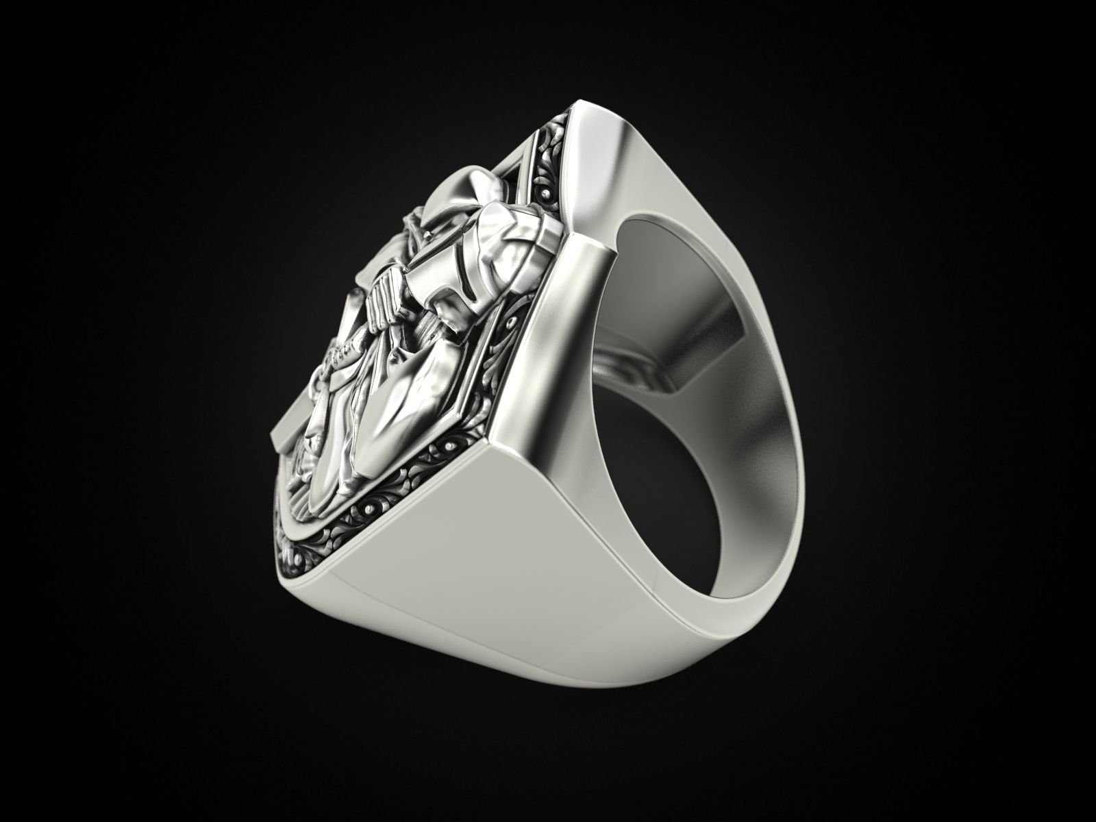 Knight 925 Sterling Silver Ring - Image 4