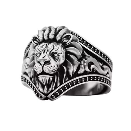 Lion 925 Sterling Silver Ring Nomad