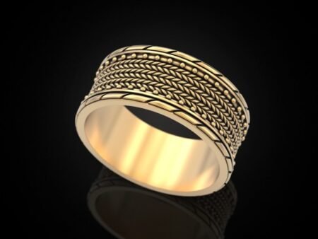 Men band 925 Sterling Silver ring 3