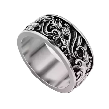 Mesmerizing Wave 925 Sterling Silver Ring