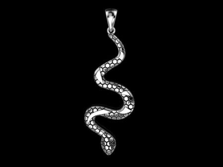 925 Sterling Silver Pendant snake