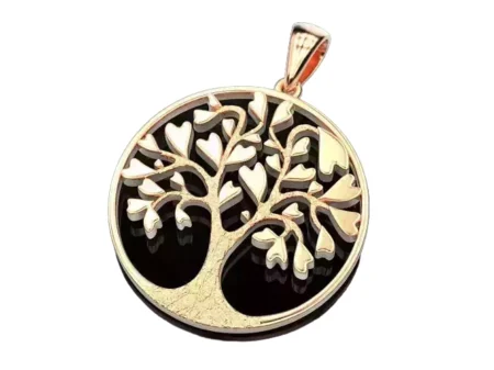 925 Sterling Silver Pendant Tree of Hearts