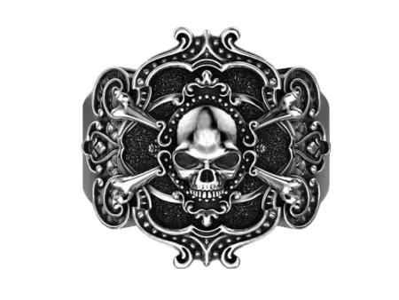 Pirate skull 925 Sterling Silver ring