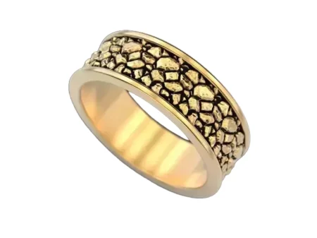 925 Sterling Silver Ring path made of stones