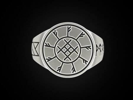 925 Sterling Silver Ring with runes