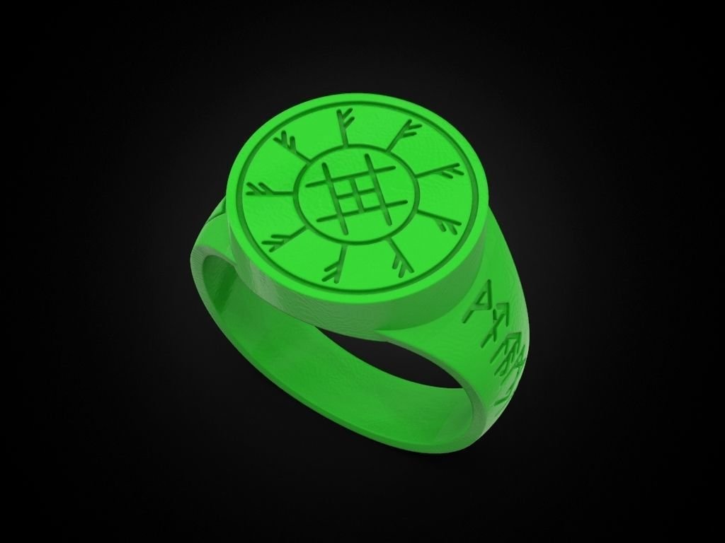 925 Sterling Silver Ring with runes - Image 4