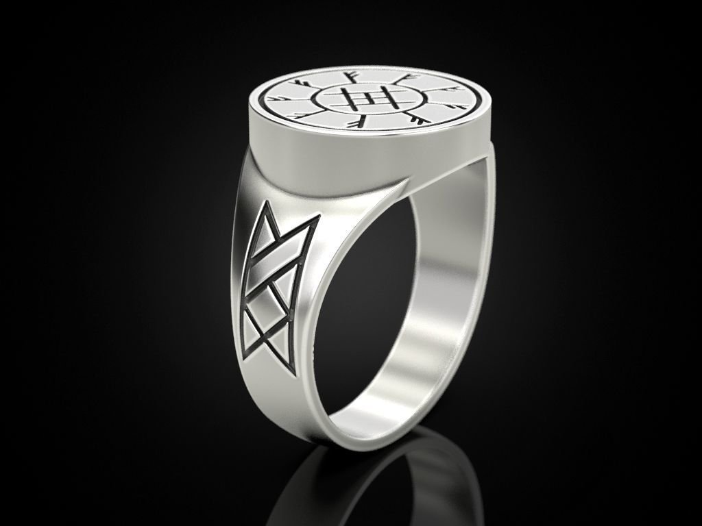 925 Sterling Silver Ring with runes - Image 3