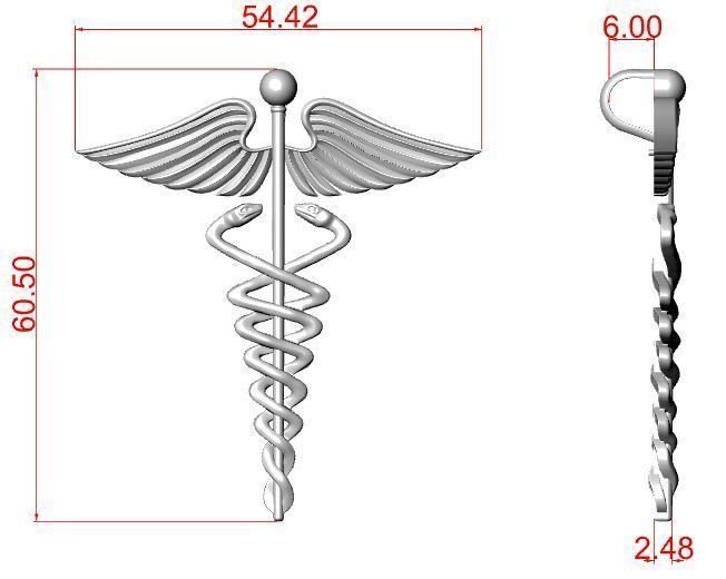 Rod of the Caduceus or the Wand of Hermes - Image 9
