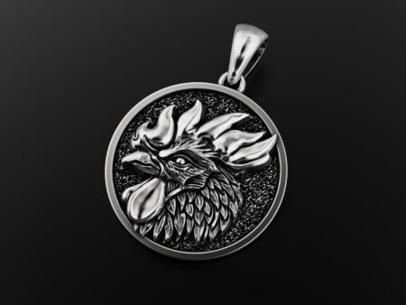 Rooster 925 Sterling Silver Pendant