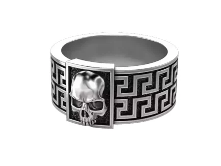 Skull 925 Sterling Silver Ring 050424