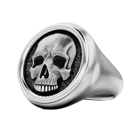 Skull Signet 925 Sterling Silver Ring