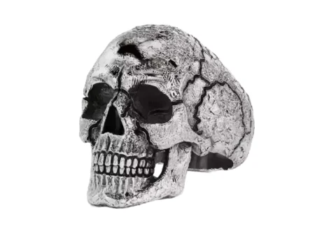 Skull texture 925 Sterling Silver ring