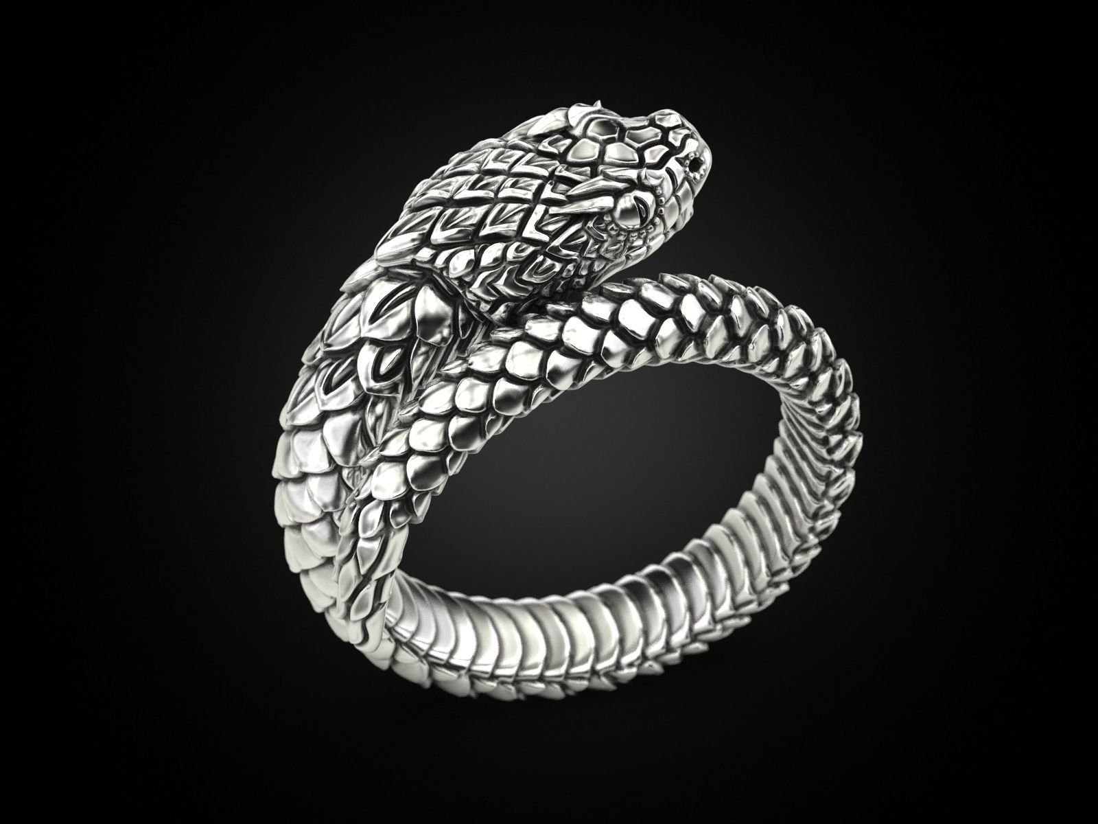 Snake 925 Sterling Silver ring around the finger - Image 4