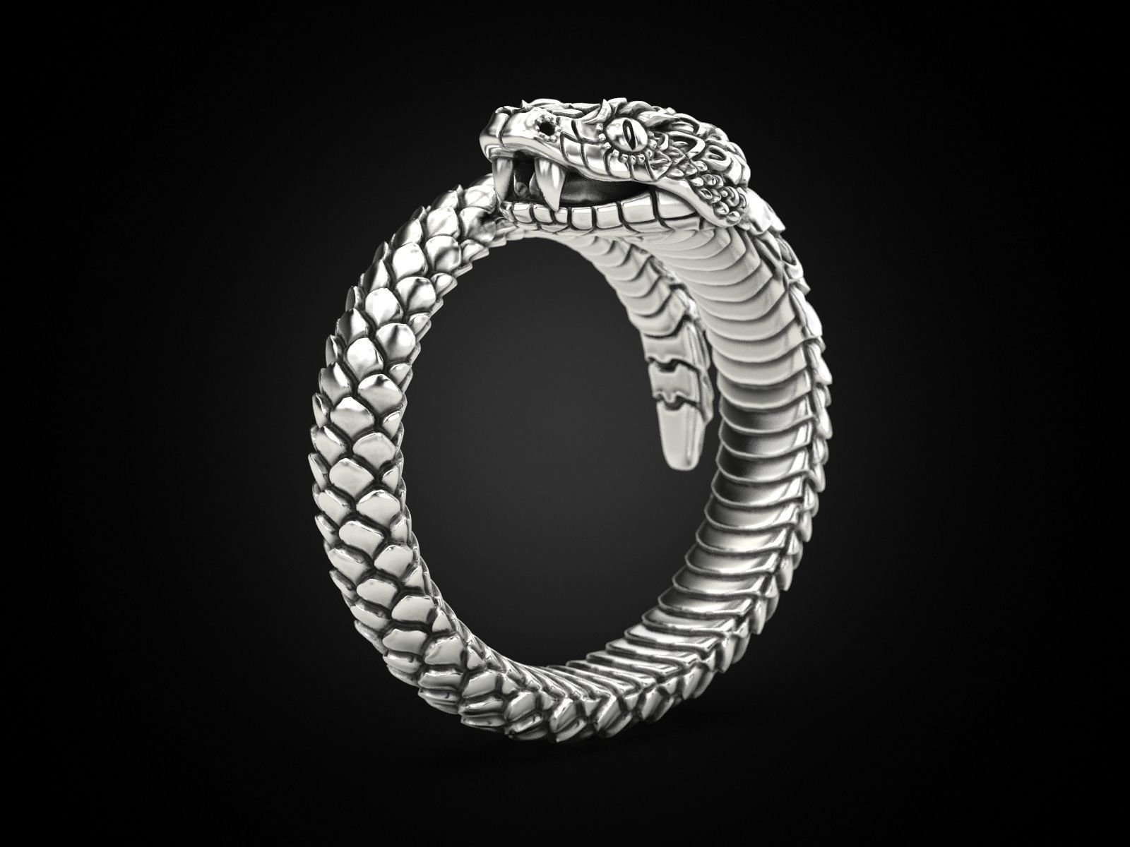 Snake 925 Sterling Silver ring around the finger - Image 6