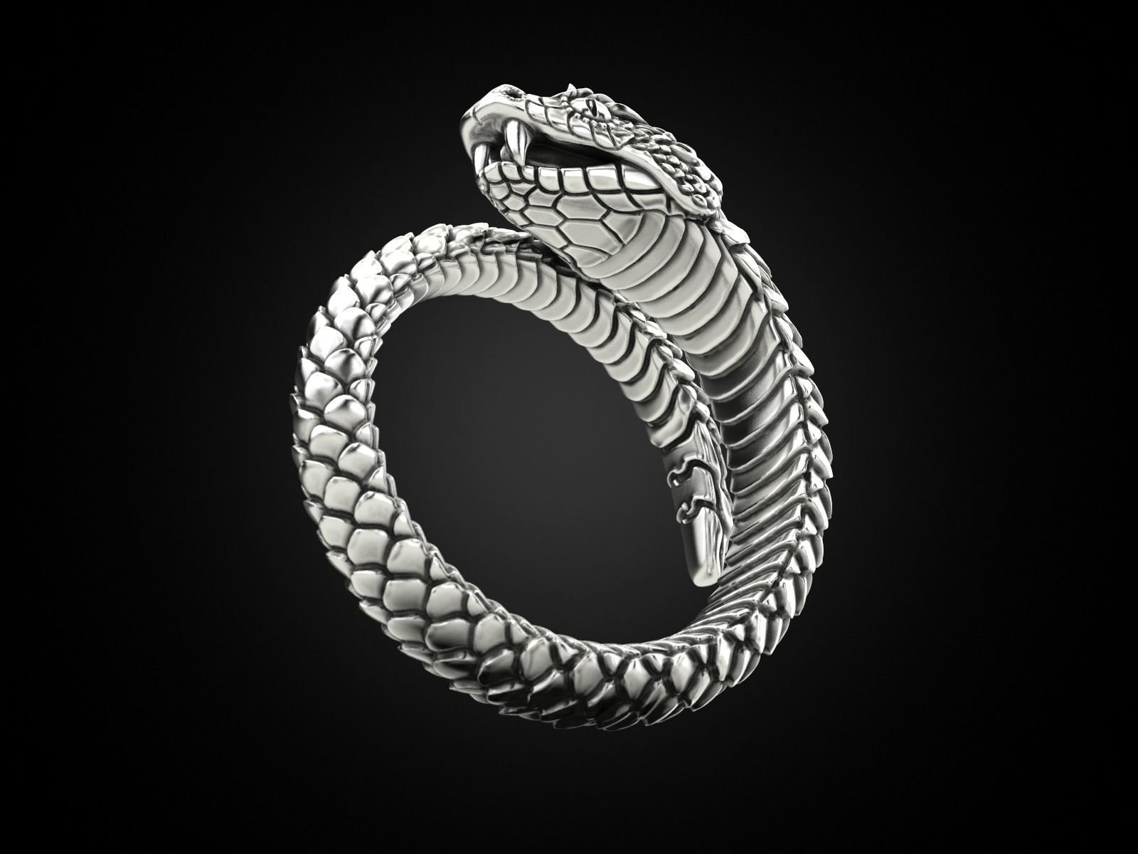 Snake 925 Sterling Silver ring around the finger - Image 10