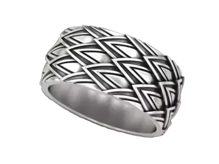 Squama Wedding 925 Sterling Silver Ring