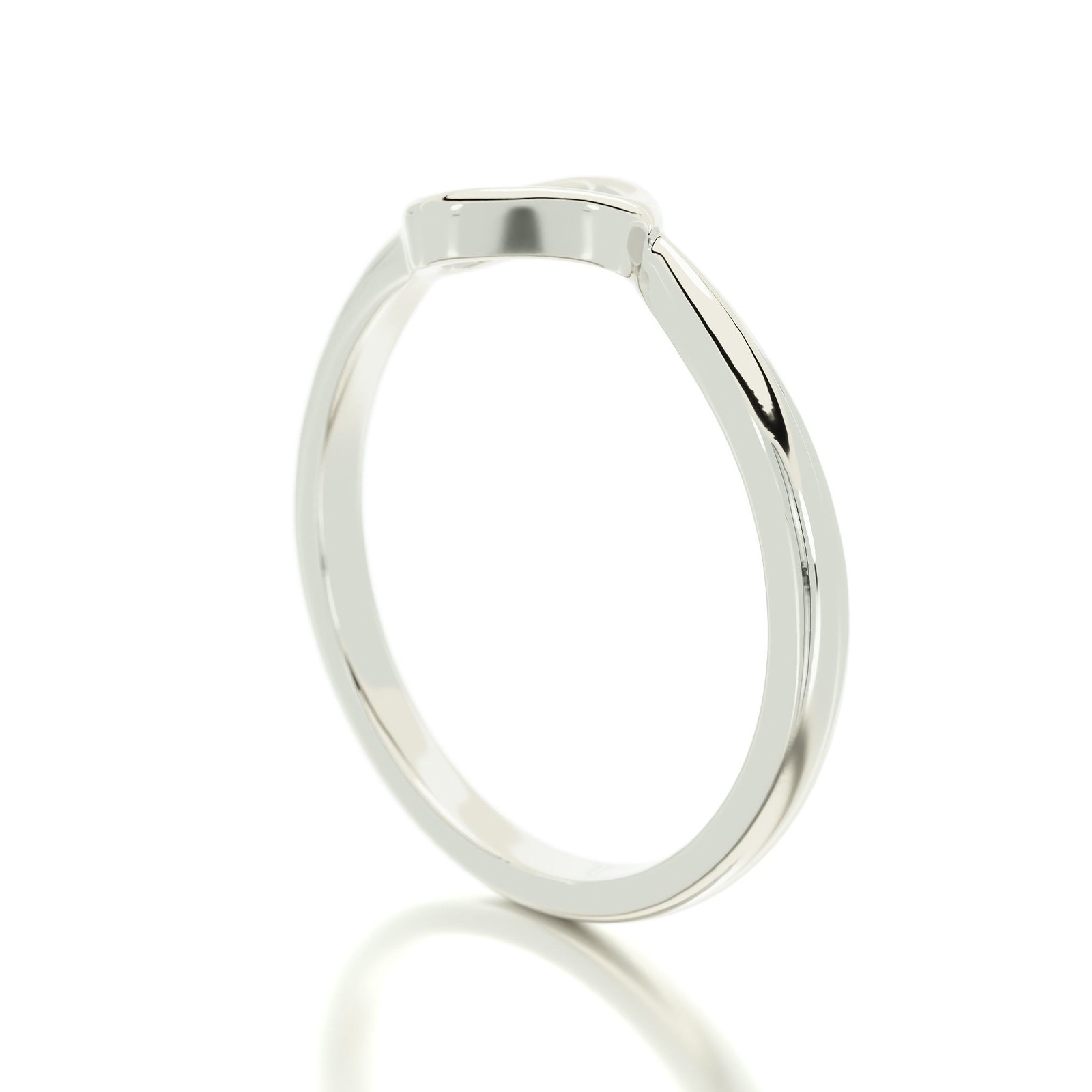stackable drop shape gold 925 Sterling Silver ring - Image 3